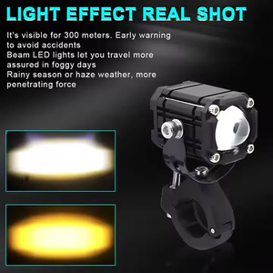 Sistemas de Iluminación Automotriz, Luz Antiniebla LED de 40W 4000LM, Blanca, Amarilla, Roja, Luz de Posición para Motocicleta, Aluminio, Estroboscópica - Product Image 6