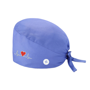 Touca Cirúrgica Médica Formal de Algodão com Amarração Traseira, Estampada e Bordada com Logotipo Personalizado para Clínica Hospitalar – Pronta Entrega - Product Image 2