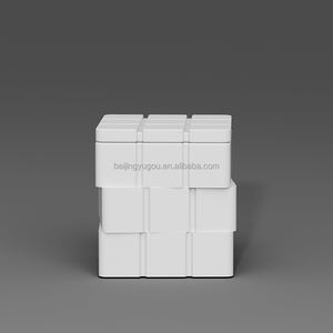 Único cuadrado multicolor cera <span class=keywords><strong>de</strong></span> soja cera <span class=keywords><strong>de</strong></span> coco logotipo personalizable a granel lujosa vela perfumada dormitorio cabecera vela perfumada - Product Image 4