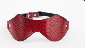 Ensemble de 7 accessoires BDSM en cuir : raquette, collier, rangement, bondage, bandeau et menottes - Product Image 3