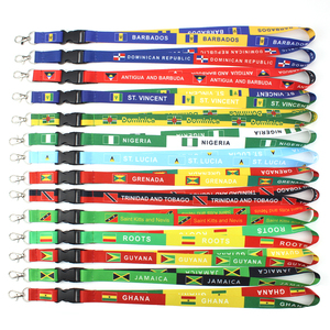 <span class=keywords><strong>2025</strong></span> thiết kế mới Caribbean cờ cổ dây đeo dây buộc cá nhân St Vincent cờ Polyester dây buộc ID chủ thẻ dây buộc - Product Image 5