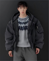 Blouson Bomber Classique Homme Automne 2026 – Veste Pilote Imperméable et Coupe-Vent à Col Montant Zippé – Vente en Gros, Personnalisation ODM