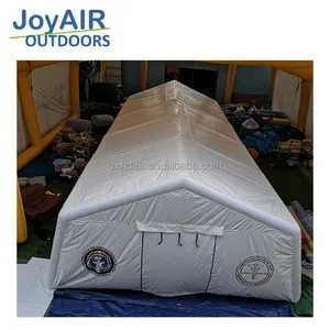Tenda tiup medis untuk penggunaan darurat rumah sakit, luar ruangan portabel putih bersegel udara cepat lipat