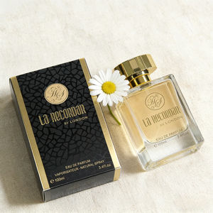 Spray de parfum de luxe pour homme 100ML, boîte noire et or, parfum ambré chaud et bois de santal, pour homme d'affaires et soirées - Product Image 3