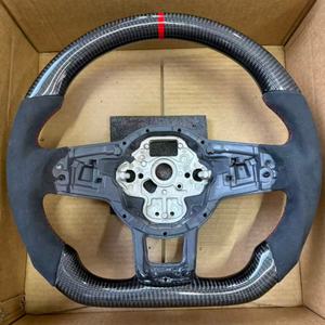Volant de voiture en fibre de carbone pour Volkswagen Golf6 GolF7.5 GTI GTS <span class=keywords><strong>GLI</strong></span> Mk7 Mk6 GTD GTE R-Line CC Jetta Passat SCIROCCO - Product Image 4