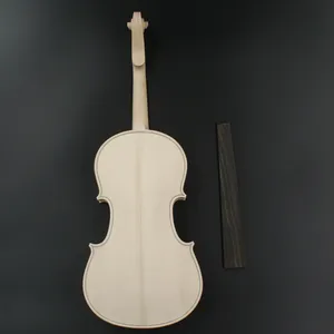Unvollendete DIY Violine Unlackierte Ahorn Weiß Embryo Violine
