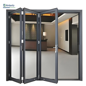 Puertas Plegables de Aluminio de Alta Calidad, Serie 60, Color Negro, Vidrio Templado Doble Low-E, Resistentes al Viento, para Exteriores, Baños y Dormitorios - Product Image 5