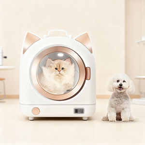 Boîte de séchage intelligente moderne et à la mode pour animaux de compagnie, plastique ABS écologique de luxe pour le bain d'animaux domestiques, vente en gros OEM ODM - Product Image 1