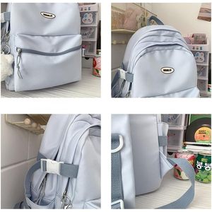 Sac à dos imperméable Kawaii avec accessoires mignons, sac à dos décontracté de 20 L, sac pour ordinateur portable jusqu'à 14,9 pouces, sac à dos de voyage pour femmes - Product Image 6