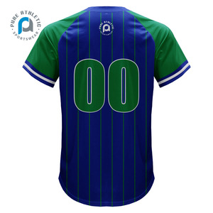PURE Warriors Australie personnalisé en gros Sublimation imprimé col en v chemise de baseball boutonné uniformes de sport porter pour hommes enfants - Product Image 3