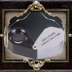 Tasa MG7801 21mm Lupa de joyero de vidrio 10X LED Luz UV Triplete Probador de diamante Lupa de garantía de 3 años - Product Image 3