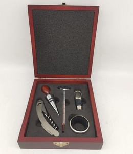 Khuyến mại 5 cái phụ kiện rượu vang Set hộp gỗ corkscrew công cụ cho Đảng cung cấp - Product Image 3