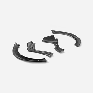 Guardabarros delanteros anchos tipo EPA para Fiat 595 695 Abarth S4 de fibra de carbono, 4 piezas - Product Image 4