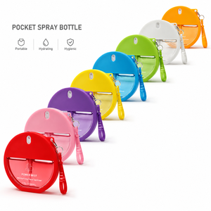 Round <b>Plastic</b> <b>Spray</b> <b>Bottle</b> Pocket Sanitizer Mist <b>Bottle</b> Portable Hygiene Product Custom Logo Business Promotional Gift - Product Image 1