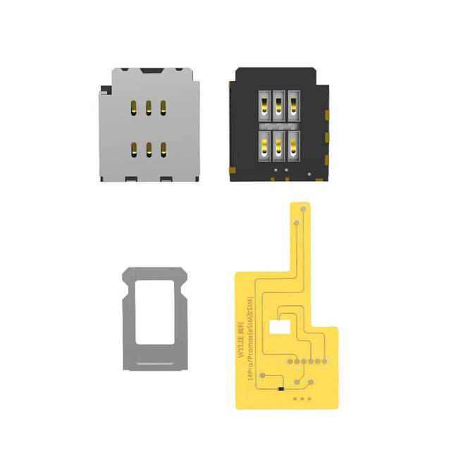 Wylie Cable for iPhone 14 Plus 14 Pro Max 15 Plus 16 Plus Dual SIM & ESIM Converter Cable