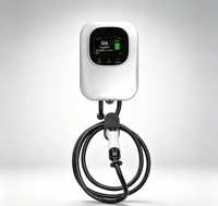 Station de recharge pour véhicules électriques 21 kW triphasée Wallbox 32A Chargeur EV intelligent RFID WiFi IP55 Montage mural domestique