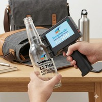 Imprimante jet d'encre portable, pistolet d'impression rapide à séchage rapide de 0,5 pouce, impression de date et de codes QR sur tout, machine d'étiquetage domestique