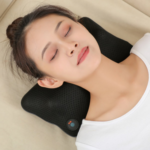 Oreiller de massage pour le cou Tolike, rechargeable, avec thérapie thermique électrique pour soulager le cou, les épaules et le dos - Product Image 1