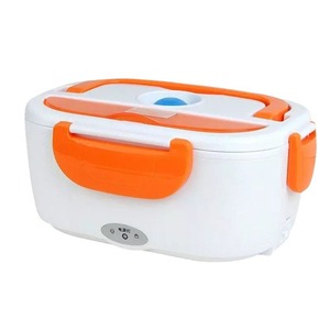 Boîte à lunch <span class=keywords><strong>chauffante</strong></span> électrique portable 60W en acier inoxydable, bol chauffant détachable de 1,5L, boîte à lunch pour voiture/camion/bureau, four à micro-ondes - Product Image 1