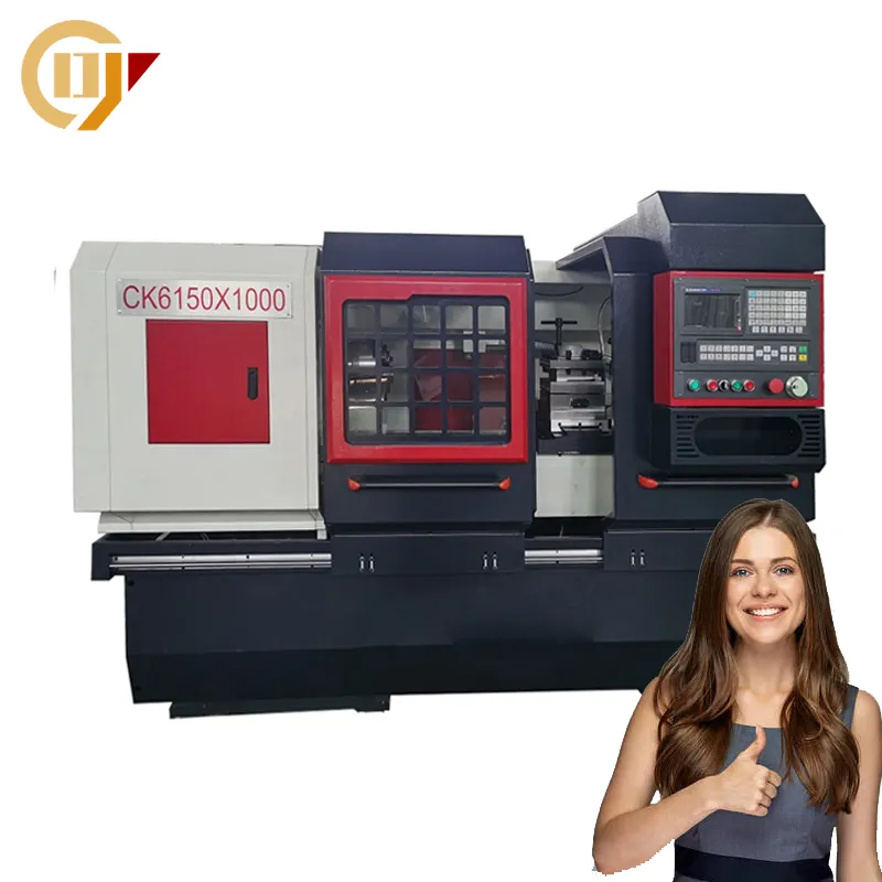 Mesin bubut cnc, mesin bubut presisi tinggi, tempat tidur datar, harga bubut cnc