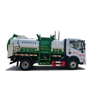 Camion à déchets alimentaires Euro 5 Dongfeng Dolica 8m³ avec réservoir rond et levage hydraulique - Product Image 3