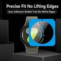 Outil d'alignement à installation rapide, protection d'écran en verre trempé HD 9H compatible avec Samsung Galaxy Watch7 Ultra 40 mm 44 mm