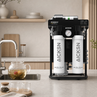 Système de purification d'eau par osmose inverse Premium RO600GPD, unité de filtration sans réservoir haute capacité pour une consommation directe