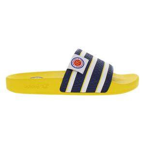 Adidas รองเท้าแตะ Adilette สำหรับผู้ชายสีเหลือง/สีกรมท่า | ของแท้100% - Product Image 5