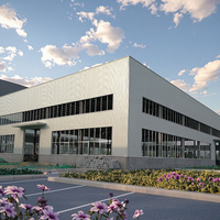 Estructura de Acero Ligero Prefabricada a Precio de Fábrica, Construcción, Soldadura, Doblado, Corte, Metálico, ASTM A36, Modelo GM STEEL