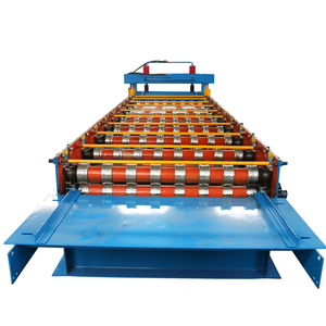 Machines de formage et de roulage de tôles en fer et <span class=keywords><strong>zinc</strong></span> pour tuiles de toiture trapézoïdales, machines de fabrication de toitures - Product Image 2