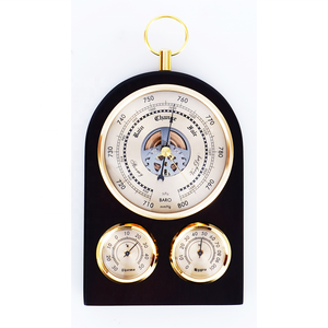 Wooden Display Hygrometer Thermometers <strong>Barometer</strong> 3-in-1 Multi-function <strong>Weather</strong> Station - Product Image 1