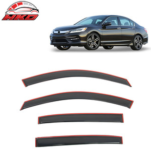 Pare-soleil pour Honda Accord 13-17 4 portes berline, visières de fenêtre intégrées, protection contre la pluie et le soleil - Product Image 1