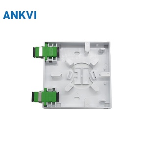 กล่องต่อสายไฟเบอร์ออปติก 86 หน้าแผง 2 พอร์ต SC FP86 FTTH กล่องติดผนัง 86x86 มม. - Product Image 3