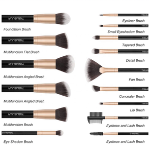 Mắt Nhãn Hiệu Riêng Logo Vegan Dê Tóc Chuyên Nghiệp <span class=keywords><strong>Mini</strong></span> <span class=keywords><strong>Make</strong></span> Up <span class=keywords><strong>Brush</strong></span> Set Para Juego <span class=keywords><strong>Kit</strong></span> Set Profesional Brochas De Maquillaje - Product Image 2