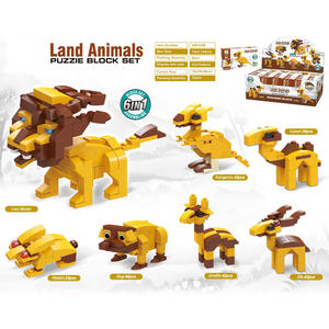 Juego de Bloques de Construcción 6 en 1 de ABS No Tóxico, Juguete Educativo de Construcción DIY, Modelo 1:32, Embalaje en Caja de Cartón <span class=keywords><strong>para</strong></span> Niños - Product Image 3