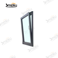 Ventana Abatible y Giratoria de Aluminio con Rotura de Puente Térmico, Ventanas de Vidrio de Alta Seguridad