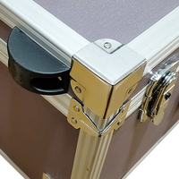 Boîtier de vol d'ordinateur de bureau en aluminium étanche de couleur personnalisée avec chariot