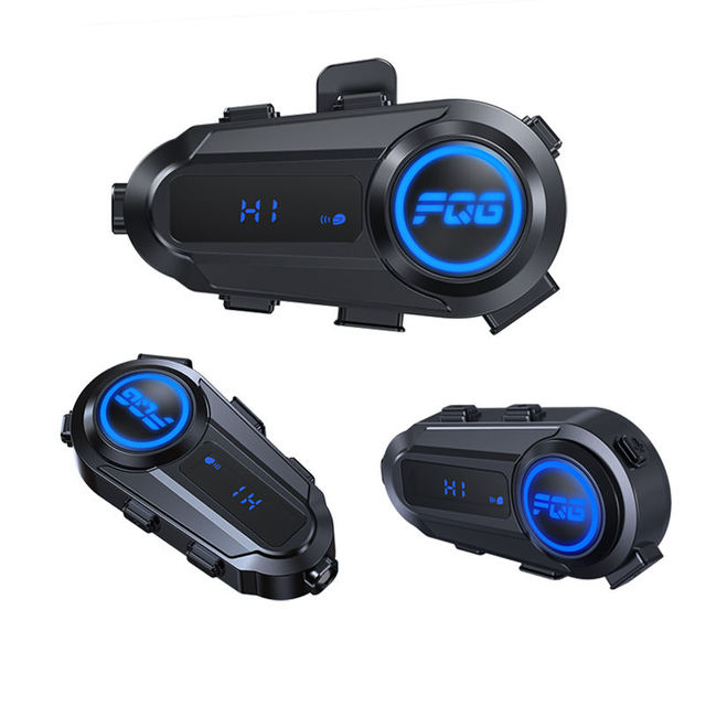 Motorcycle Helmet Blue Tooth Headset IPx6 Waterproof Smart Wireless Motorcycle Intercom Suitable for Riders