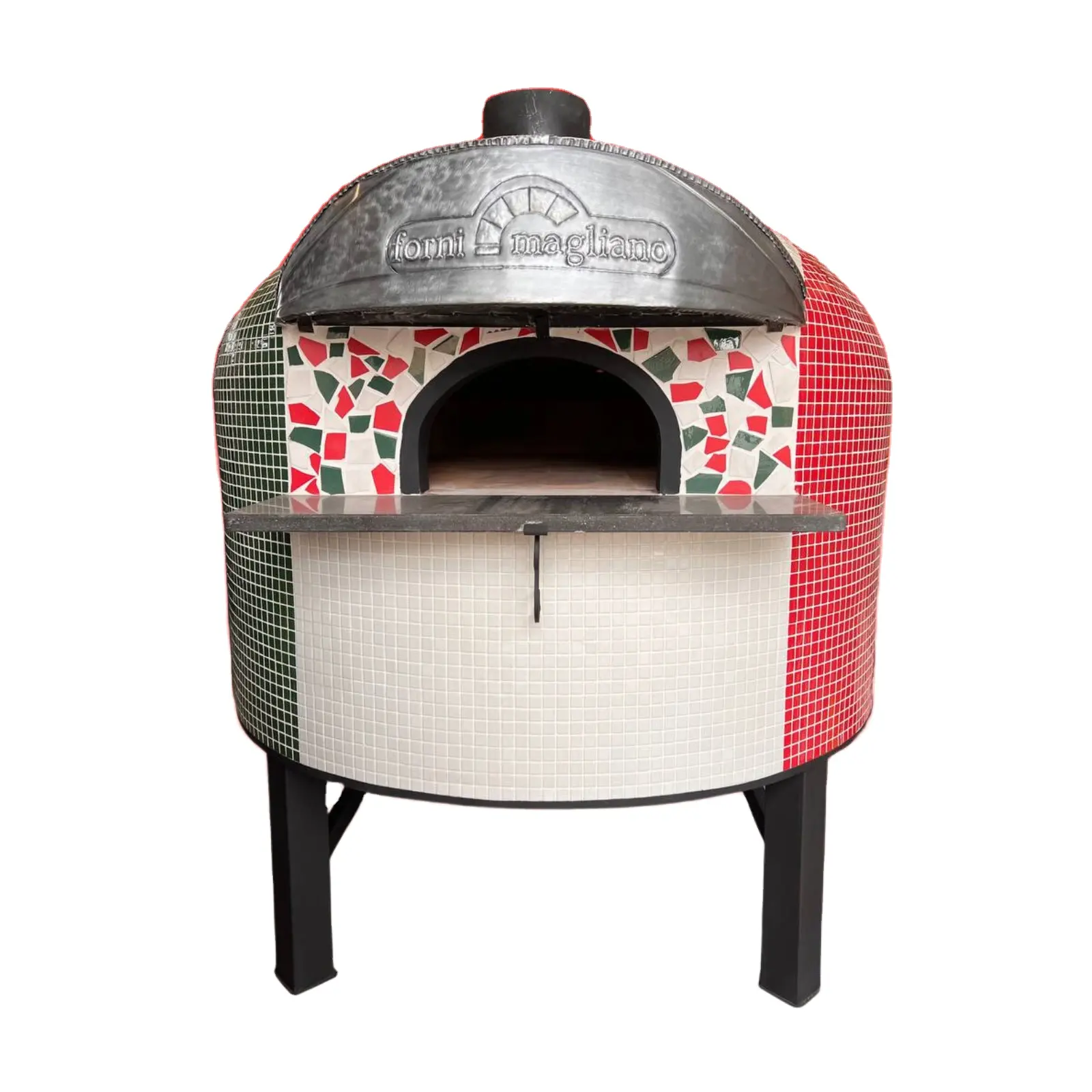 Alta qualità 8 pizze professionali italiani Forni Magliano forno con mosaico che copre Freestanding in materiale di mattoni