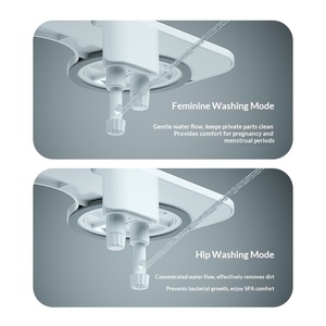 Phito OEM/ODM – Nouvelle fixation de siège de toilette bidet auto-nettoyante, écologique, en plastique ABS, sans électricité, avec double buses rétractables pour salle de bain - Product Image 4