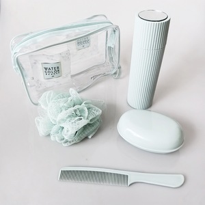 IStapromo Gifts Wholesale Custom Logo Pvc <b>Toiletries</b> Storage <b>Bag</b> Transparent Waterproof Bathroom Storage <b>Bag</b> <b>Clear</b> Pvc Women Cos - Product Image 4
