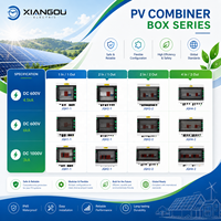 Boîtier de Combinaison Solaire Photovoltaïque Xiangou Electric 600V DC, 2 Entrées 2 Sorties, Étanche IP65 avec Fusible SPD et Disjoncteur 32A