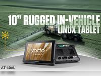 AT-10AL Pantalla de Agricultura de Precisión de 10 Pulgadas, Tablet PC Robusta para Vehículos con Linux, Yocto Debian, Control de Secciones, Agricultura, CAN Bus