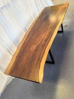 Plateau de table en bois massif à bords naturels, moderne et écologique, rustique, pour la maison, le bureau, le restaurant, la cuisine