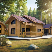 Plans de carport préfabriqué en bois à deux étages, très demandés, avec conception étanche pour salle de bain et cuisine