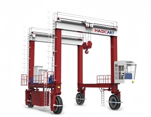 Grúa Pórtico RTG de 100 Toneladas con Motor Eléctrico y Componentes Centrales PLC para Uso en Construcción en Exteriores - Product Image 2