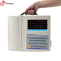 Máquina EKG portátil Simulador de máquina ECG de 12 derivaciones para electrocardiograma