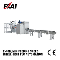 Ligne de peinture automatique par pulvérisation pour profilés en bois avec quatre pistolets IWATA pour le revêtement de moules, deux à quatre mètres par minute HC SPM400