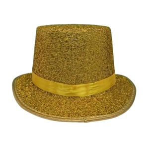 Sombrero de Copa Alto con Lentejuelas Brillantes para Hombres y Mujeres, Disfraz Elegante, Actuaciones de Magos, Espectáculo de Magia, Fiesta, Escenario, Carnaval, Personalizable - Product Image 6