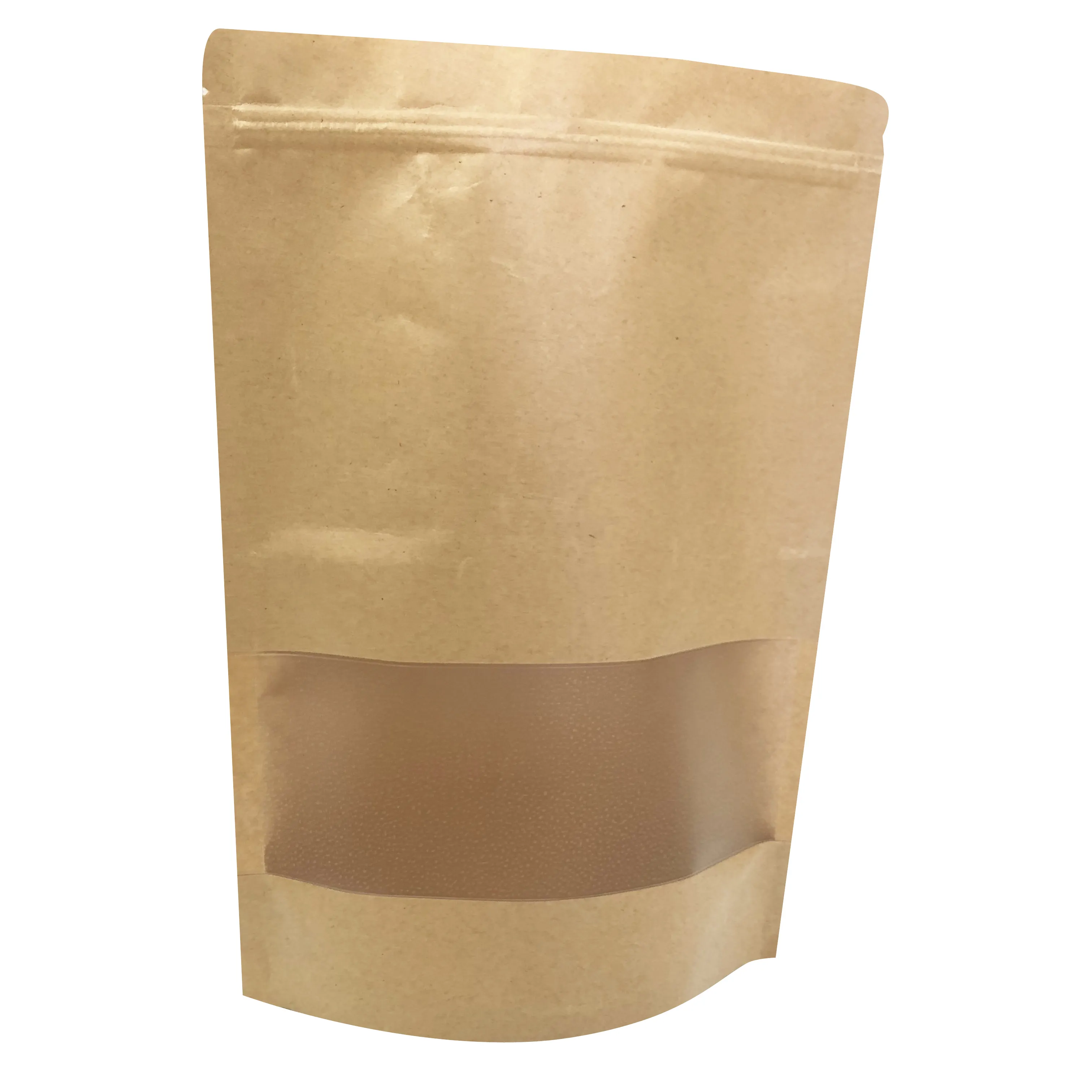 High quality product certification kraft paper bag standing food packaging bag